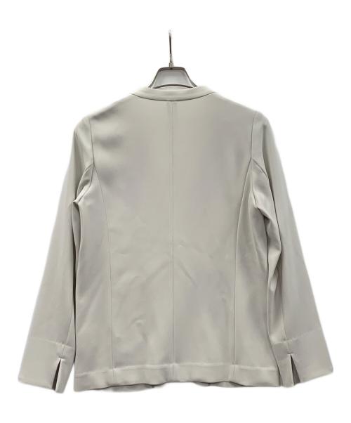 SOEJU（ソージュ）SOEJU (ソージュ) ノーカラージャケット ライトグレー サイズ:Mの古着・服飾アイテム