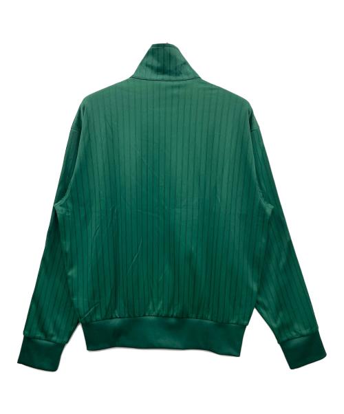 adidas（アディダス）adidas (アディダス) トラックジャケット ファイヤーバード ルーズ ピンストライプ トラックトップ グリーン×イエロー サイズ:M 未使用品の古着・服飾アイテム