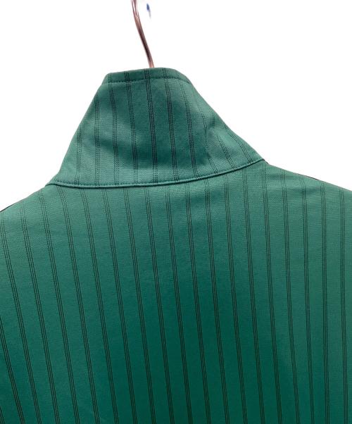 adidas（アディダス）adidas (アディダス) トラックジャケット ファイヤーバード ルーズ ピンストライプ トラックトップ グリーン×イエロー サイズ:M 未使用品の古着・服飾アイテム
