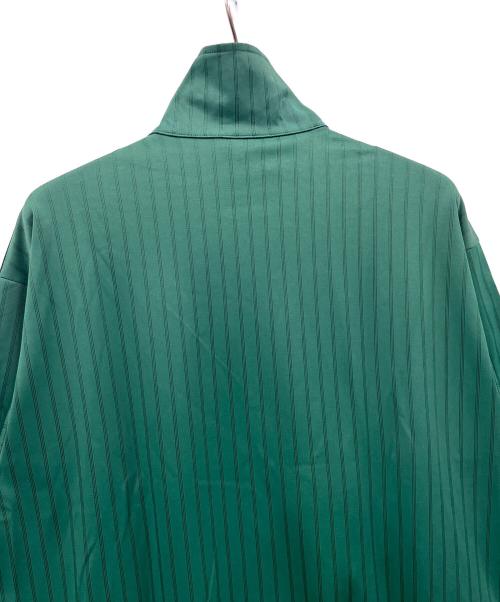 adidas（アディダス）adidas (アディダス) トラックジャケット ファイヤーバード ルーズ ピンストライプ トラックトップ グリーン×イエロー サイズ:M 未使用品の古着・服飾アイテム