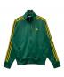 adidas (アディダス) トラックジャケット ファイヤーバード ルーズ ピンストライプ トラックトップ グリーン×イエロー サイズ:M 未使用品：11000円