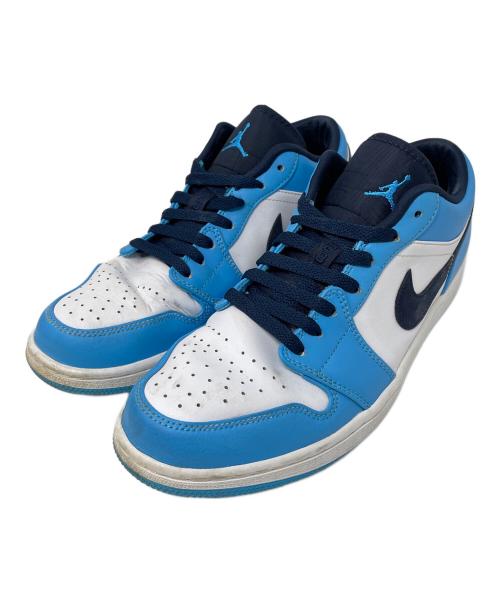 NIKE（ナイキ）NIKE (ナイキ) ローカットスニーカー AIR JORDAN 1 LOW（エアジョーダン1ロー） スカイブルー×ブラック サイズ:27.5cmの古着・服飾アイテム