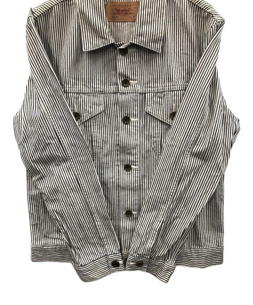 LEVI'S（リーバイス）LEVI'S (リーバイス) トラッカージャケット ホワイト×ブラック サイズ:Mの古着・服飾アイテム