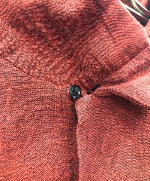 RATS（ラッツ）RATS (ラッツ) オープンカラーシャツ 23SS NATIVE JAQUARD SHIRT（2023年春夏 ネイティブ ジャガード シャツ） レッド サイズ:Lの古着・服飾アイテム