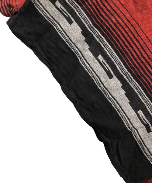 RATS（ラッツ）RATS (ラッツ) オープンカラーシャツ 23SS NATIVE JAQUARD SHIRT（2023年春夏 ネイティブ ジャガード シャツ） レッド サイズ:Lの古着・服飾アイテム