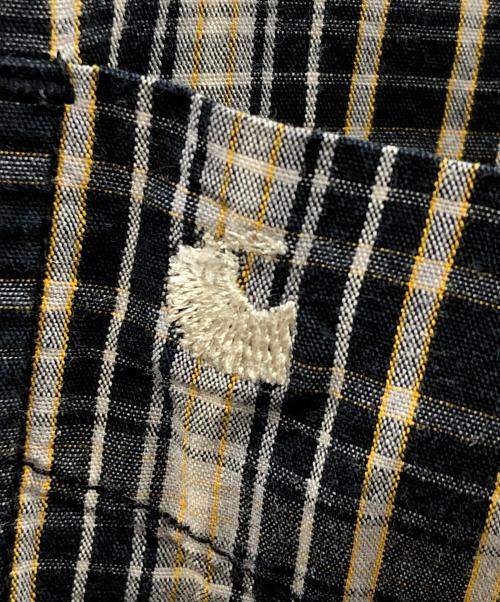CarHartt（カーハート）CarHartt (カーハート) 半袖シャツ ベージュ×ブラック サイズ:XXL TALLの古着・服飾アイテム