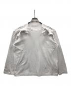 TAO COMME des GARCONSタオ コムデギャルソン）の古着「綿天竺 リボンモチーフ長袖カットソー」｜ホワイト