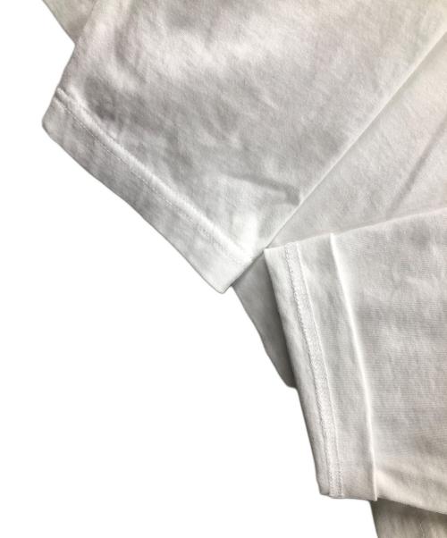 TAO COMME des GARCONS（タオ コムデギャルソン）TAO COMME des GARCONS (タオ コムデギャルソン) 綿天竺 リボンモチーフ長袖カットソー ホワイト サイズ:Lの古着・服飾アイテム