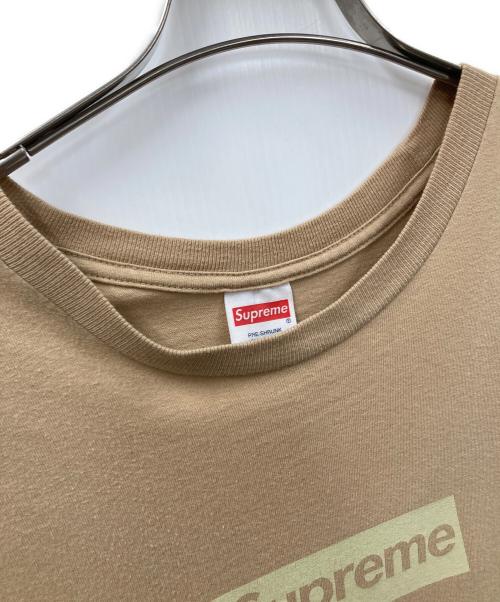 SUPREME（シュプリーム）Supreme (シュプリーム) Tシャツ Tonal Box Logo Tee（トーナル ボックス ロゴ ティー） ベージュ サイズ:Lの古着・服飾アイテム