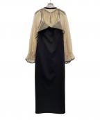 Ameriアメリ）の古着「キャミソールワンピース MANY WAY AIRY VEIL DRESS（メニー ウェイ エアリー ヴェール ドレス）」｜ブラック