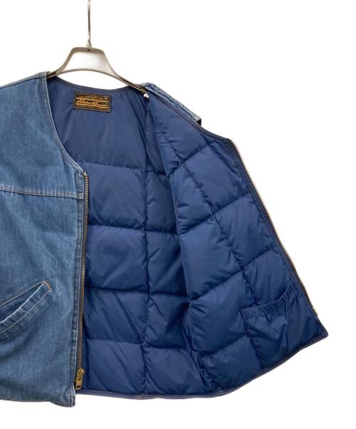 Eddie Bauer（エディーバウアー）Eddie Bauer (エディーバウアー) デニムダウンベスト インディゴ サイズ:実寸サイズにてご確認ください。の古着・服飾アイテム