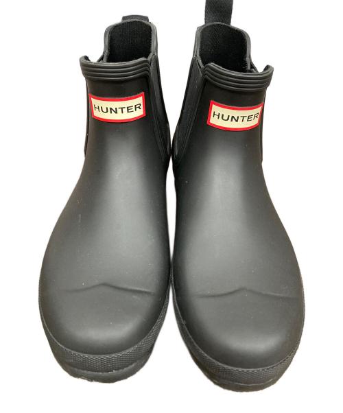 HUNTER（ハンター）HUNTER (ハンター) レインブーツ チェルシーブーツ ブラック サイズ:US8の古着・服飾アイテム