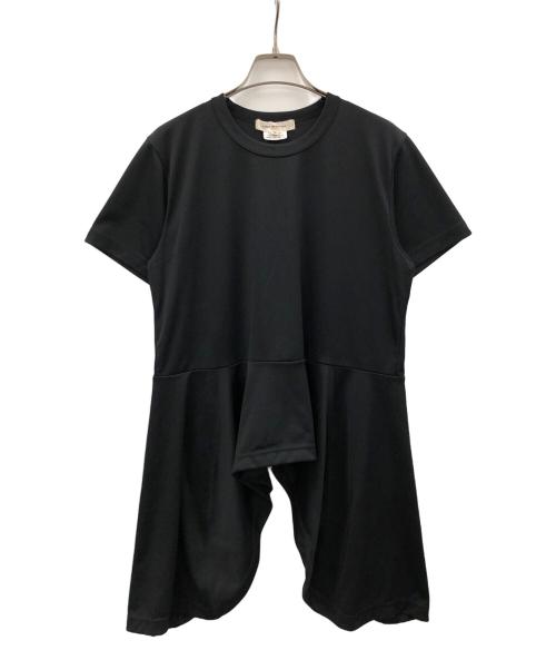 COMME des GARCONS（コムデギャルソン）COMME des GARCONS (コムデギャルソン) 23AW デザインヘム ショートスリーブ カットソー ブラック サイズ:Mの古着・服飾アイテム