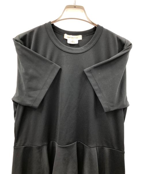 COMME des GARCONS（コムデギャルソン）COMME des GARCONS (コムデギャルソン) 23AW デザインヘム ショートスリーブ カットソー ブラック サイズ:Mの古着・服飾アイテム