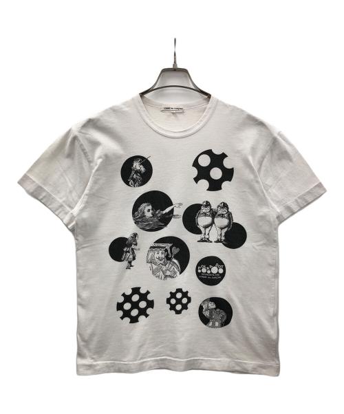 COMME des GARCONS（コムデギャルソン）COMME des GARCONS (コムデギャルソン) AD2013ドットデザインTシャツ ホワイト サイズ:Lの古着・服飾アイテム