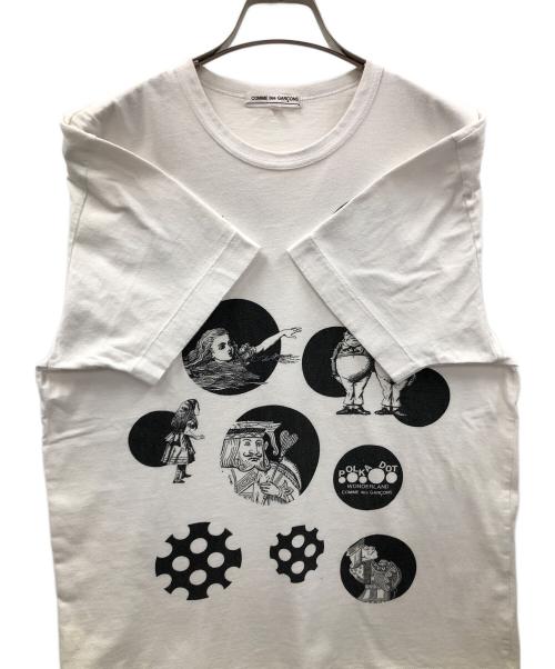 COMME des GARCONS（コムデギャルソン）COMME des GARCONS (コムデギャルソン) AD2013ドットデザインTシャツ ホワイト サイズ:Lの古着・服飾アイテム