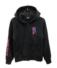 Hysteric Glamour（ヒステリックグラマー）の古着「ジップパーカー SPANKS（スパンクス）」｜ブラック