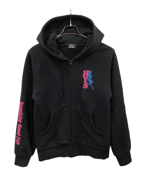 Hysteric Glamour（ヒステリックグラマー）Hysteric Glamour (ヒステリックグラマー) ジップパーカー SPANKS（スパンクス） ブラック サイズ:Sの古着・服飾アイテム