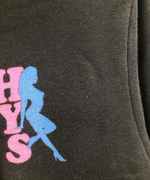 Hysteric Glamour（ヒステリックグラマー）Hysteric Glamour (ヒステリックグラマー) ジップパーカー SPANKS（スパンクス） ブラック サイズ:Sの古着・服飾アイテム