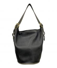 COACH（コーチ）の古着「ショルダーバッグ shoulder bucket bag leather（ショルダー バケット バッグ レザー）」｜ブラック