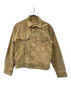 RED WOODレッドウッド）の古着「スウェードジャケット RANCH WEAR（ランチ ウェア）」｜ベージュ