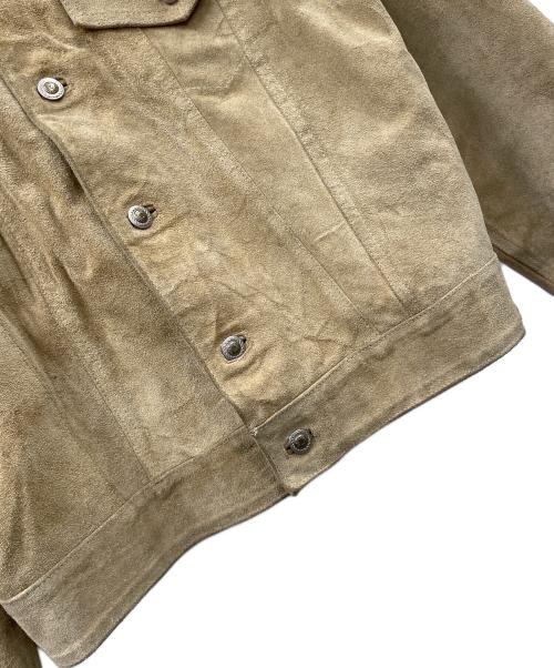 RED WOOD（レッドウッド）RED WOOD (レッドウッド) スウェードジャケット RANCH WEAR（ランチ ウェア） ベージュ サイズ:Lの古着・服飾アイテム