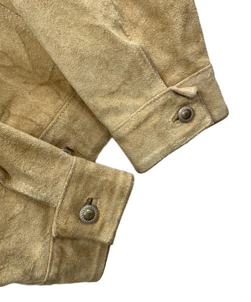 RED WOOD（レッドウッド）RED WOOD (レッドウッド) スウェードジャケット RANCH WEAR（ランチ ウェア） ベージュ サイズ:Lの古着・服飾アイテム