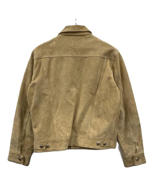 RED WOOD（レッドウッド）RED WOOD (レッドウッド) スウェードジャケット RANCH WEAR（ランチ ウェア） ベージュ サイズ:Lの古着・服飾アイテム