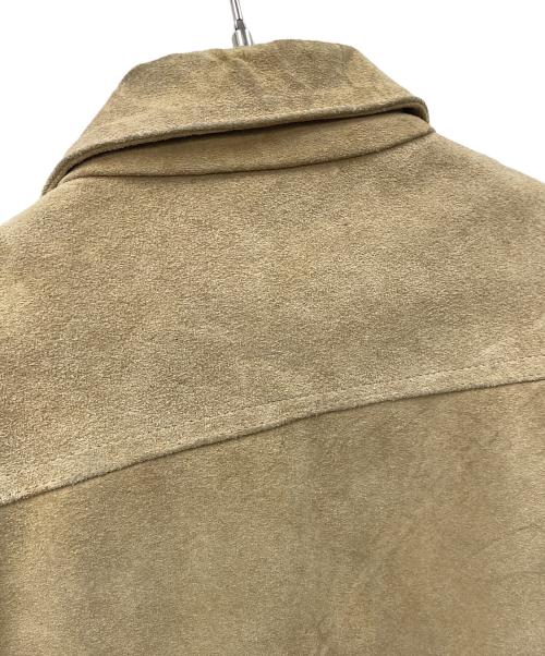 RED WOOD（レッドウッド）RED WOOD (レッドウッド) スウェードジャケット RANCH WEAR（ランチ ウェア） ベージュ サイズ:Lの古着・服飾アイテム