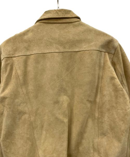 RED WOOD（レッドウッド）RED WOOD (レッドウッド) スウェードジャケット RANCH WEAR（ランチ ウェア） ベージュ サイズ:Lの古着・服飾アイテム