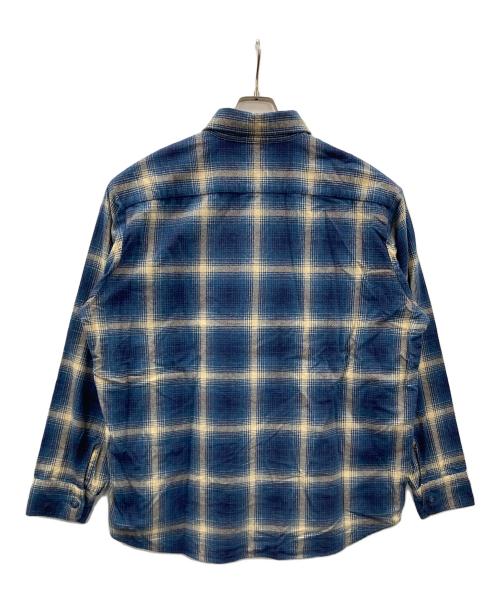 Subculture（サブカルチャー）Subculture (サブカルチャー) ネルシャツ オンブレチェックシャツ ブルー×カーキ サイズ:2の古着・服飾アイテム