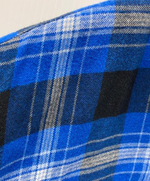 RATS（ラッツ）RATS (ラッツ) オープンカラーシャツ COTTON RAYON CHECK SHIRT（コットン レーヨン チェック シャツ） ブルー×ブラック サイズ:XLの古着・服飾アイテム