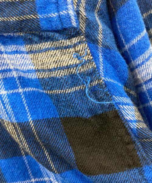 RATS（ラッツ）RATS (ラッツ) オープンカラーシャツ COTTON RAYON CHECK SHIRT（コットン レーヨン チェック シャツ） ブルー×ブラック サイズ:XLの古着・服飾アイテム