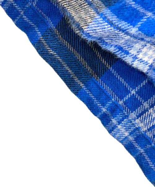 RATS（ラッツ）RATS (ラッツ) オープンカラーシャツ COTTON RAYON CHECK SHIRT（コットン レーヨン チェック シャツ） ブルー×ブラック サイズ:XLの古着・服飾アイテム
