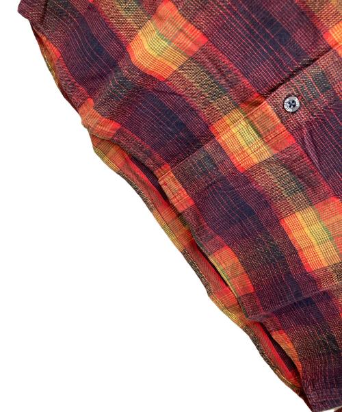 RATS（ラッツ）RATS (ラッツ) 長袖シャツ RATS MULTI COLOR CHECK SHIRT（ラッツ マルチ カラー チェック シャツ） オレンジ×ワインレッド サイズ:XLの古着・服飾アイテム