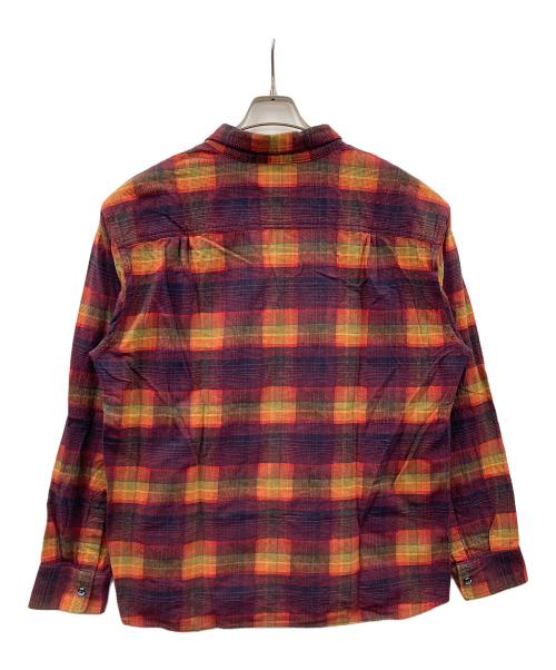 RATS（ラッツ）RATS (ラッツ) 長袖シャツ RATS MULTI COLOR CHECK SHIRT（ラッツ マルチ カラー チェック シャツ） オレンジ×ワインレッド サイズ:XLの古着・服飾アイテム