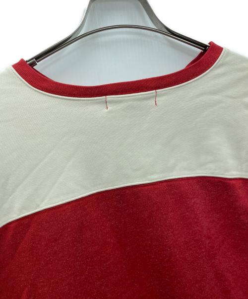 POLO RALPH LAUREN（ポロ・ラルフローレン）POLO RALPH LAUREN (ポロ・ラルフローレン) ロングスリーブカットソー ホッケーシャツ レッド×ホワイト サイズ:XLの古着・服飾アイテム