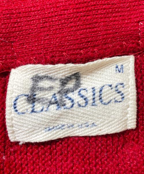 CLASSICS（クラシック）CLASSICS (クラシック) ニットカーディガン レッド サイズ:Mの古着・服飾アイテム