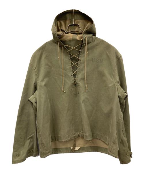 U'S NAVY（ユーエスネイビー）U'S NAVY (ユーエスネイビー) ミリタリージャケット N-2 WET WEATHER PARKA（エヌツー ウェット ウェザー パーカー） オリーブ サイズ:LARGEの古着・服飾アイテム