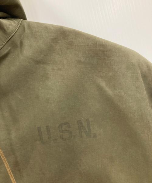 U'S NAVY（ユーエスネイビー）U'S NAVY (ユーエスネイビー) ミリタリージャケット N-2 WET WEATHER PARKA（エヌツー ウェット ウェザー パーカー） オリーブ サイズ:LARGEの古着・服飾アイテム