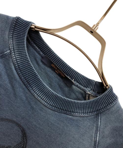 LOUIS VUITTON（ルイ ヴィトン）LOUIS VUITTON (ルイ ヴィトン) ヴィヴィエンヌ刺繍クルーネックスウェット ブルー サイズ:XSの古着・服飾アイテム