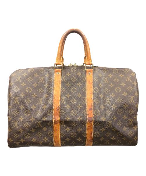 LOUIS VUITTON（ルイ ヴィトン）LOUIS VUITTON (ルイ ヴィトン) トラベルバッグ モノグラム キーポル50 ブラウン サイズ:実寸サイズにてご確認ください。の古着・服飾アイテム