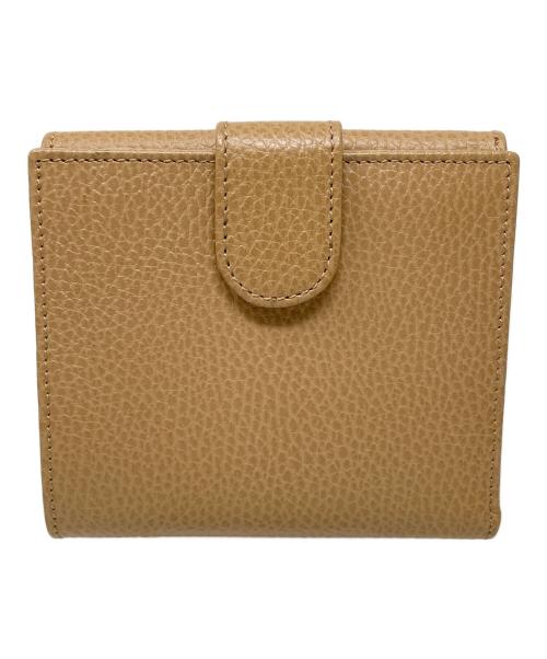 GUCCI（グッチ）GUCCI (グッチ) 2つ折り財布 インターロッキングG ベージュ サイズ:実寸サイズにてご確認ください。の古着・服飾アイテム