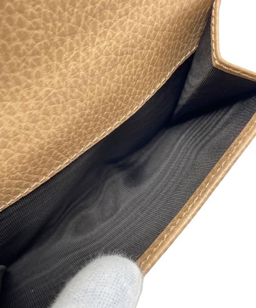 GUCCI（グッチ）GUCCI (グッチ) 2つ折り財布 インターロッキングG ベージュ サイズ:実寸サイズにてご確認ください。の古着・服飾アイテム