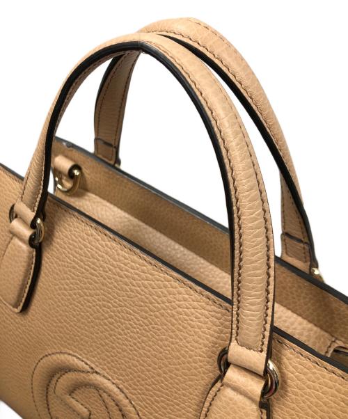 GUCCI（グッチ）GUCCI (グッチ) 2WAYバッグ ハンドバッグ ショルダーバッグ ソーホー インターロッキングG（ジー） ベージュ サイズ:実寸サイズにてご確認ください。の古着・服飾アイテム