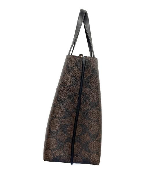 COACH（コーチ）COACH (コーチ) トートバッグ モリー トート 25 シグネチャー キャンバス ブラウン サイズ:実寸サイズにてご確認ください。の古着・服飾アイテム