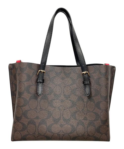 COACH（コーチ）COACH (コーチ) トートバッグ モリー トート 25 シグネチャー キャンバス ブラウン サイズ:実寸サイズにてご確認ください。の古着・服飾アイテム