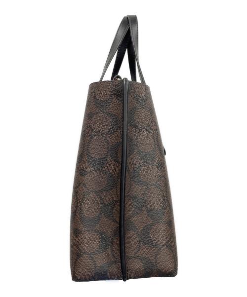 COACH（コーチ）COACH (コーチ) トートバッグ モリー トート 25 シグネチャー キャンバス ブラウン サイズ:実寸サイズにてご確認ください。の古着・服飾アイテム