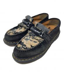 Dr.Martens（ドクターマーチン）の古着「ローファー ADRIAN SNAFFLE LOAFER（エイドリアン スナッフル ローファー）」｜ブラック×ベージュ
