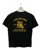 TATTOO STUDIO YAMADAタトゥースタジオヤマダ）の古着「Tシャツ」｜ブラック